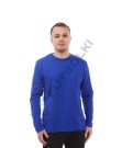 Синий мужской лонгслив с лайкрой